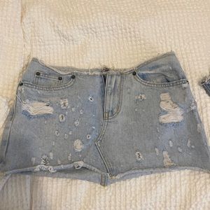 Ultra mini Carmar denim skirt